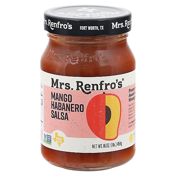 Mrs. Renfros Gourmet Salsa Mango Habanero Medium Hot - 16 Oz