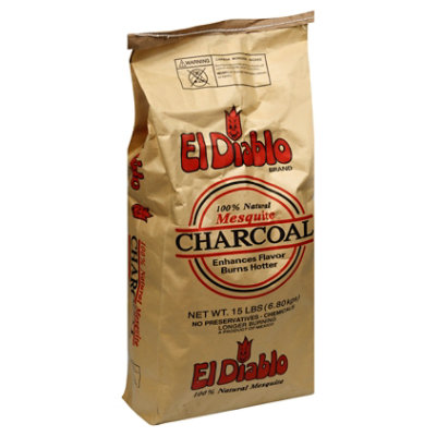 El Diablo Mesquite Charcoal - 15 Lb - Image 1