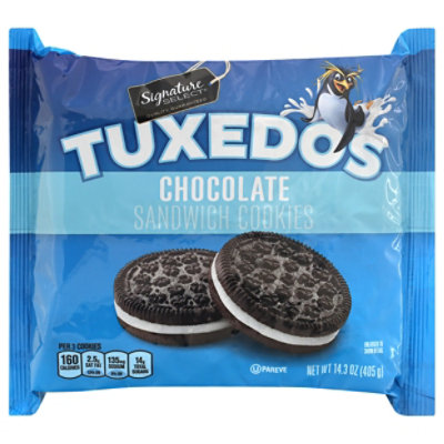 Signature SELECT Cookies Sandwich Tuxedos Chocolate - 14.3 Oz