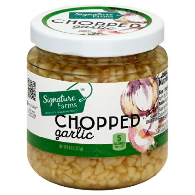 Signature Farms Chopped Garlic - 8 Oz - Image 1