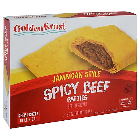 Golden Krust Spicy Beef Patty Turnover - 5 Oz