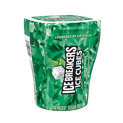 Ice Breakers Ice Cubes Gum Sugar Free Spearmint Cube Mint - 40 Count - Image 2