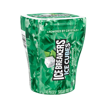 Ice Breakers Ice Cubes Spearmint Sugar Free Chewing Gum Bottle Multipack - 40-3.24 Oz - Image 1