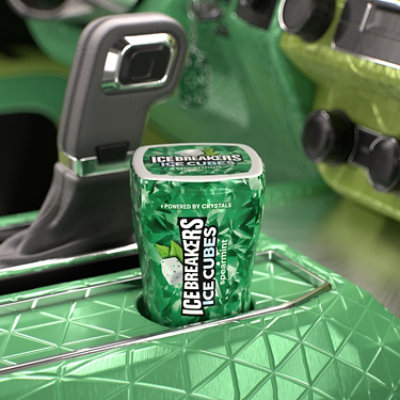 Ice Breakers Ice Cubes Spearmint Sugar Free Chewing Gum Bottle Multipack - 40-3.24 Oz - Image 3