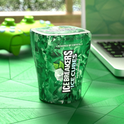 Ice Breakers Ice Cubes Spearmint Sugar Free Chewing Gum Bottle Multipack - 40-3.24 Oz - Image 4
