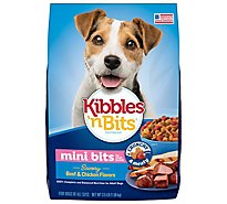 Kibbles N Bits Dog Food Mini Bits Savory Beef & Chicken Flavor Small Breed Bag - 3.5 Lb