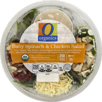 O Organics Organic Bowl Spinach & Chicken - 4.5 Oz