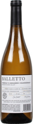 Balletto Unoaked Chardonnay Wine - 750 Ml - Image 5