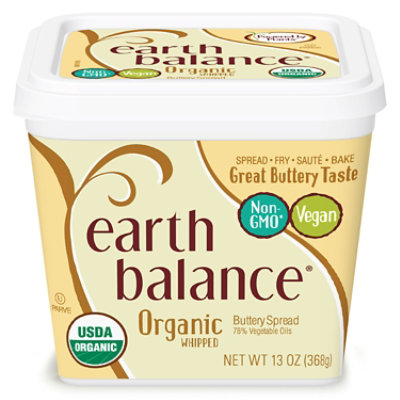 Earth Balance Buttery Spread 78% Vegetable Oil Organic Whipped - 13 Oz