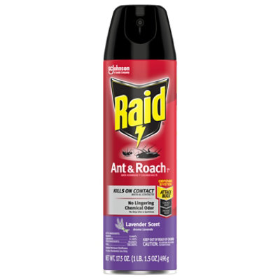 Ant and Roach Killer, 17.5 oz Aerosol Spray, Lavender