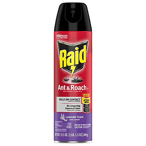 Raid Ant & Roach Killer 26 Lavender Scent 17.5 oz