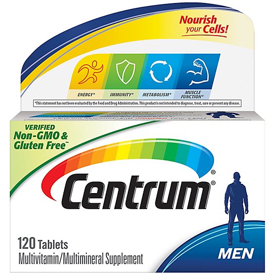 Centrum Multivitamin/Multimineral Tablets Men - 120 Count
