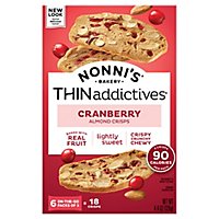 Nonnis THINaddictives Cookies Almond Thin Cranberry 6 Count - 4.4 Oz - Image 2