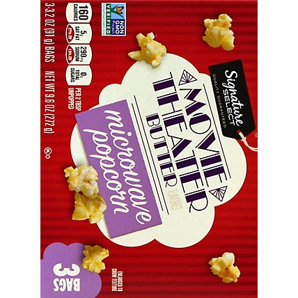 Signature SELECT Microwave Popcorn Movie Theater Butter - 3-3.2 Oz - Image 3