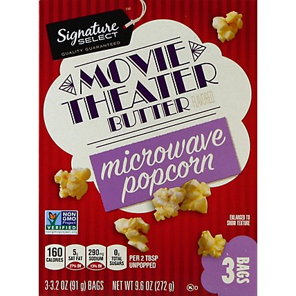 Signature SELECT Microwave Popcorn Movie Theater Butter - 3-3.2 Oz - Image 2