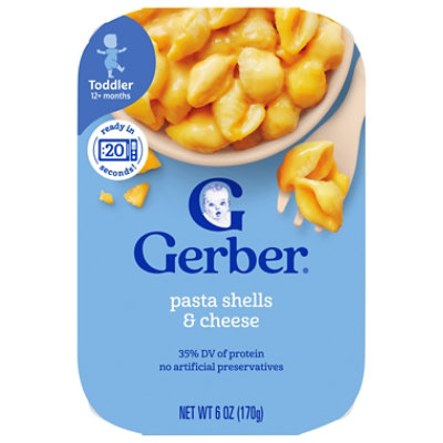 Gerber Mealtime Pasta Shells and Cheese Toddler Food Tray - 6 Oz - Image 4