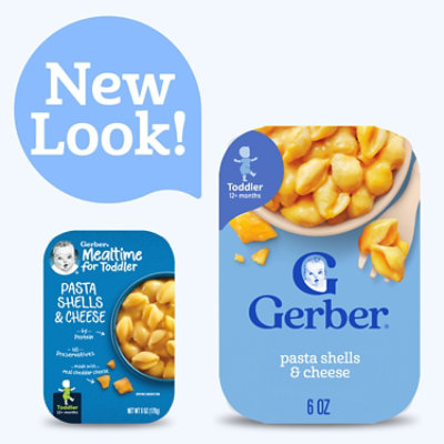 Gerber Mealtime Pasta Shells and Cheese Toddler Food Tray - 6 Oz - Image 3