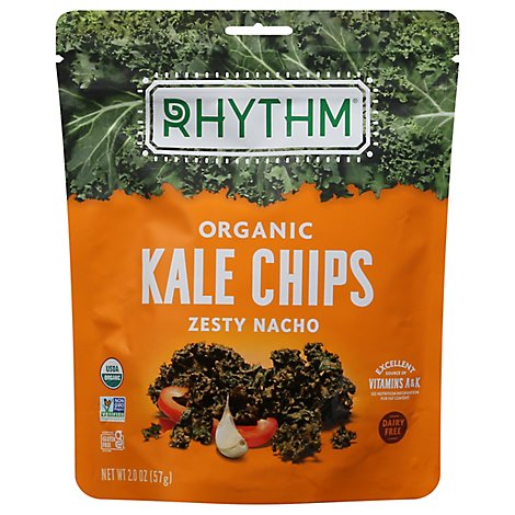 Rhythm Superfoods Kale Chips Zesty Nacho - 2 Oz