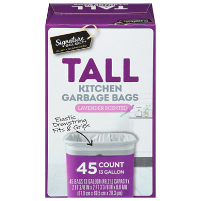 Signature Select 13 gal Tall Kitchen Garbage Bags Lemon Scented (45 ct)  Delivery - DoorDash