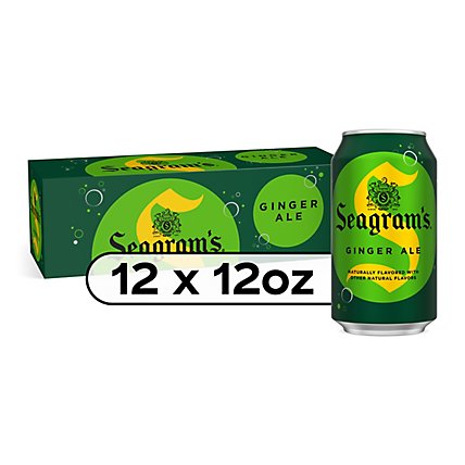 Seagrams Ginger Ale Soda Soft Drinks Fridge Pack Cans - 12-12 Fl. Oz. - Image 2
