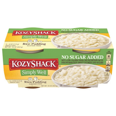 Kozy Shack Simply Well Rice Pudding 4 Count - 16 Oz - Image 2