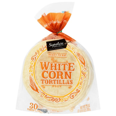 Signature SELECT White Corn Tortillas 30 Count - 25 Oz - Image 2