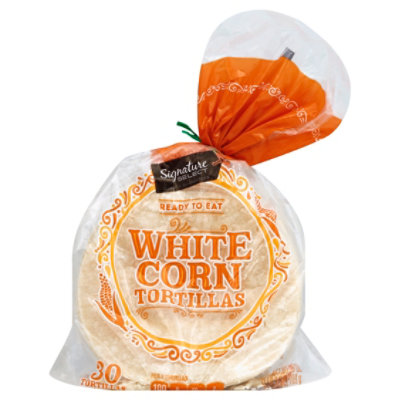 Signature SELECT White Corn Tortillas 30 Count - 25 Oz - Image 1