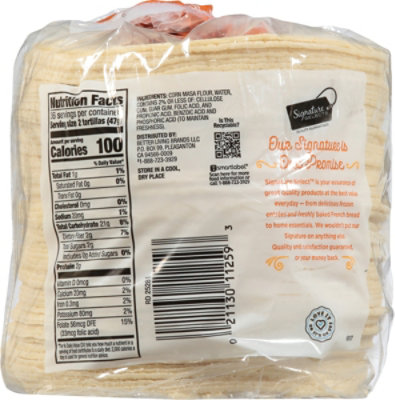 Signature SELECT White Corn Tortillas  Bag 72 Count - 60 Oz - Image 5