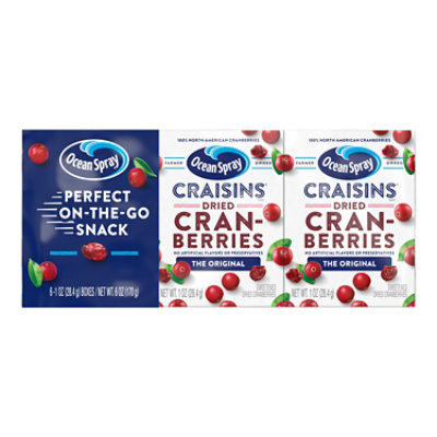 Ocean Spray Craisins Snack Pack - 6-1 Oz - Image 1