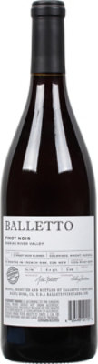 Balletto Pinot Noir Russian River Wine - 750 Ml - Image 5