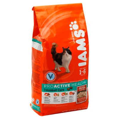 IAMS Proactive Health Cat Food Indoor Weight & Hairball Care Bag - 5 Lb