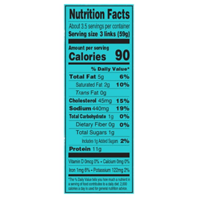 Applegate Natural Savory Turkey Breakfast Sausage Frozen - 7oz - Image 3