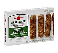 Applegate Natural Savory Turkey Breakfast Sausage Frozen - 7oz