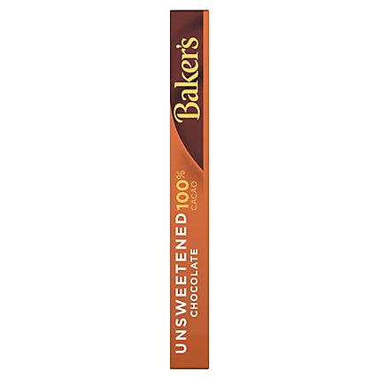 Baker's Unsweetened Chocolate Premium Baking Bar with 100 % Cacao Box - 4 Oz - Image 5