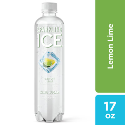 Sparkling Ice Lemon Lime Sparkling Water 17 fl. oz. Bottle - Image 1