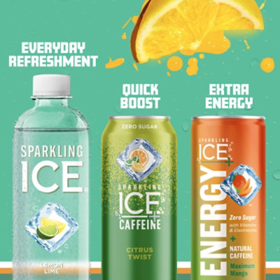 Sparkling Ice Lemon Lime Sparkling Water 17 fl. oz. Bottle - Image 6