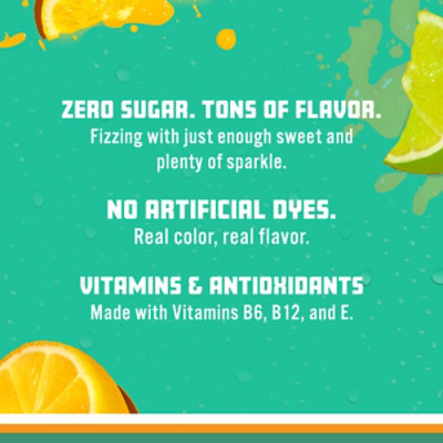 Sparkling Ice Lemon Lime Sparkling Water 17 fl. oz. Bottle - Image 7