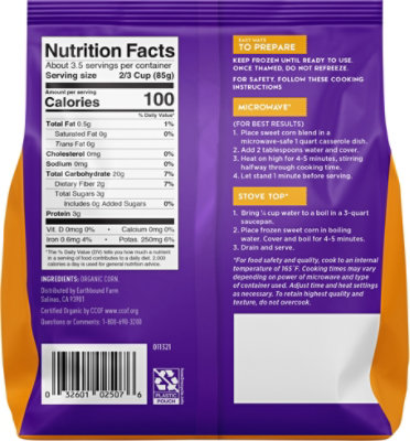Earthbound Farm Organic Corn Sweet - 10 Oz - Image 6