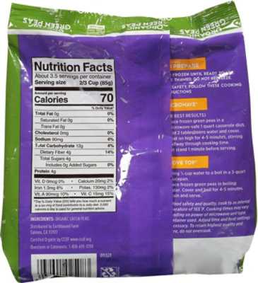 Earthbound Farm Organic Peas Green - 10 Oz - Image 6