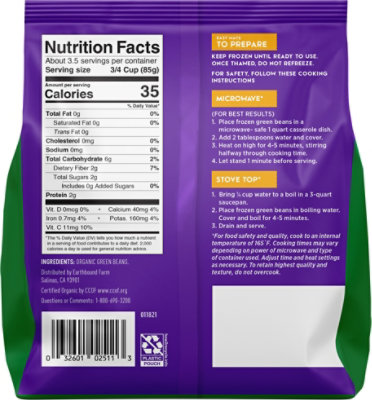 Earthbound Farm Organic Beans Green Whole - 10 Oz - Image 6