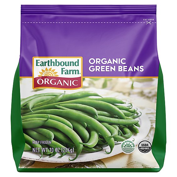 Earthbound Farm Organic Beans Green Whole - 10 Oz