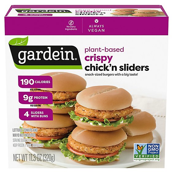 Gardein Plant Based Frozen Crispy Chick'n Sliders -4-11.3 Oz