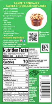 Baker's German's Sweet Chocolate Premium Baking Bar with 48% Cacao - 4 Oz - Image 7