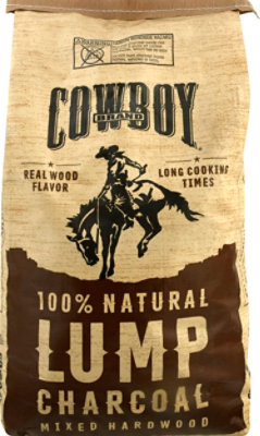 Cowboy Brand Lump Charcoal Hardwood - 20 Lb - Image 2