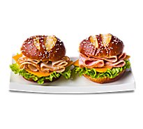 Ready Meals Boars Head Ham & Turkey Pretzel Duo Sandwich
