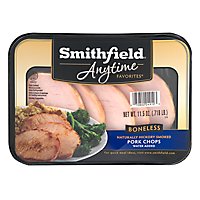 Smithfield Anytime Favorites Naturally Hickory Smoked Pork Chops - 11 Oz - Image 3