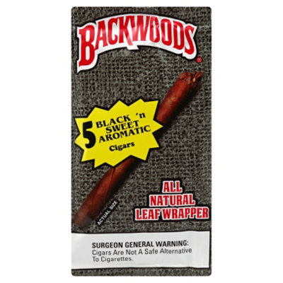 Backwoods Black And Sweet Cigar - 5 Package
