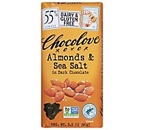 Chocolove Dark Chocolate Almonds & Sea Salt - 3.2 Oz