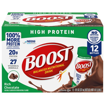 BOOST High Protein Nutritional Drink Rich Chocolate - 12-8 Fl. Oz. - Image 3