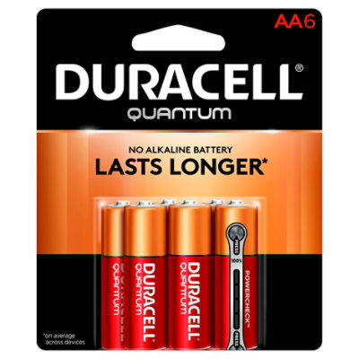 Duracell Quantum Battery Alkaline AA - 6 Count